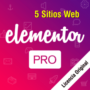 Elementor Pro Barato 5 licencias