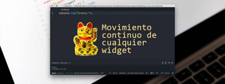 Movimiento continuo de cualquier widget